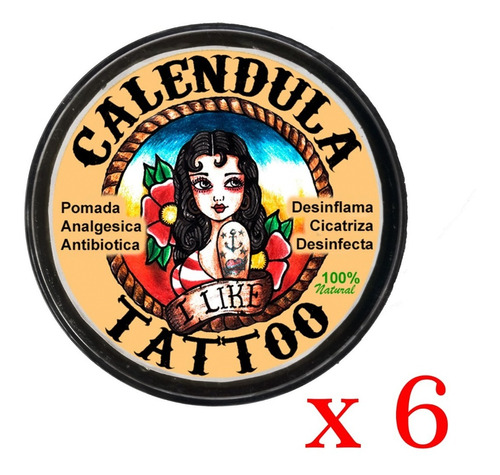 Crema Calendula Tattoo 6 Unidad - Unidad a $12500