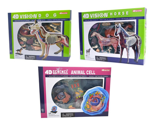 Imagem 8 de 8 de Anatomia Do Cavalo, Cachorro E Celula Animal 4d Master