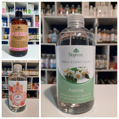 Combo Biogreen 2 Flor De Cerezo + 1 Asarina +1 Hamsa Flowers
