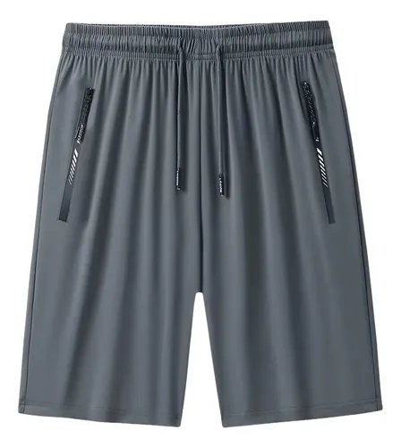 Short Masculino Bermuda Praia 2 Bolsos Zíper Secagem Rápida