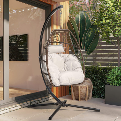 Silla Columpio Con Soporte Para Interiores Y Exteriores, Sil