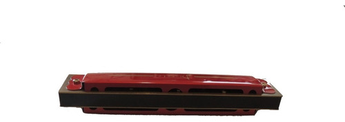 Armonica Black Distel En Do Color Rojo