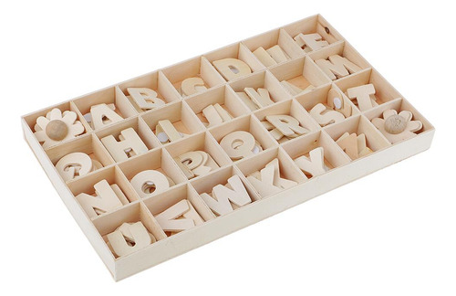 112 Unids Letras De De Suitable Para Collar Bandeja Natural