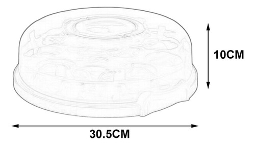Cake Carrier With Lid, Cake Carrier Bag, Cake Transport Blue