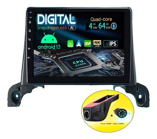 Radio Pantalla Android Peugeot 3008/ 4008/ 5008