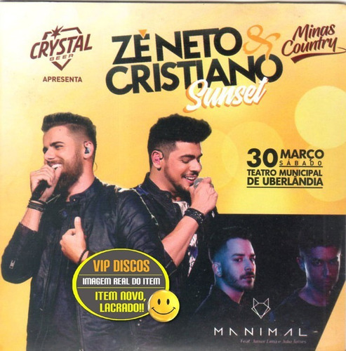 Cd Zé Neto E Cristiano Sunset Minas Coutry Promo - Lacrado!