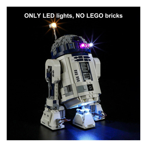 Luz Led Vaodest Para Lego R2-d2, Diseño Y Configuración Con