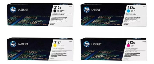 Hp 312 312a Toner Cf382a Cf382 383 Amarillo M476dw
