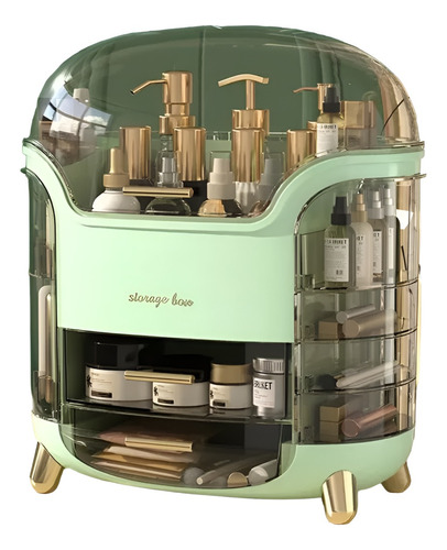 Organizador De Cosméticos Maquillaje Perfumes Joyas Verde