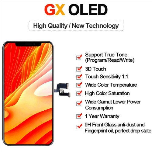 Tela Sensível Ao Toque Gx Oled Lcd Para iPhone XS Max