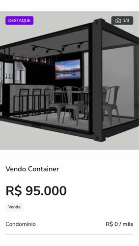 Vendo Container Marítimo