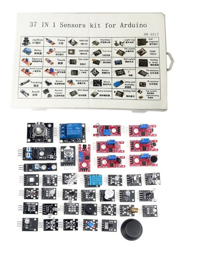 Kit De 37 Sensores Con Caja. Arduino, Rasp