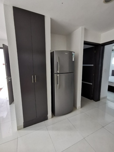Playacar Departamento Amueblado 2 Recamaras, 1 Baño Condominio Anemonas, Caseta Seguridad Playa Del Carmen Muy Comodo Primer Piso