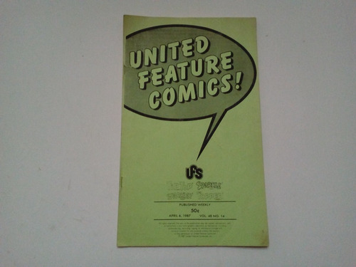 Antiguo Catalogo Comics Ufs 1987 