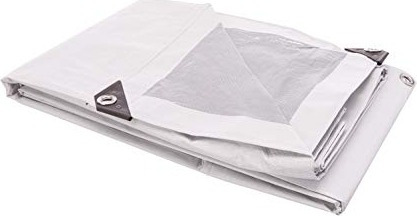 Lona Polietileno Blanca Con Ojales 4x6m Pretul Toldo Camping