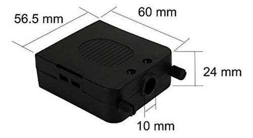 Adaptador Db25 A Terminal De Cableado Sin Soldadura Con Caja