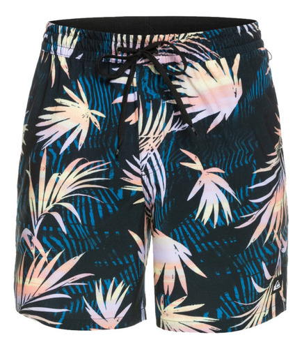 Boardshorts Playa Quiksilver Surfsilk Mix 17  Negro Hombre E