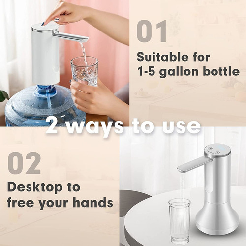 Wpd Dispensador De Agua De Sobremesa Con Base Extraíble,