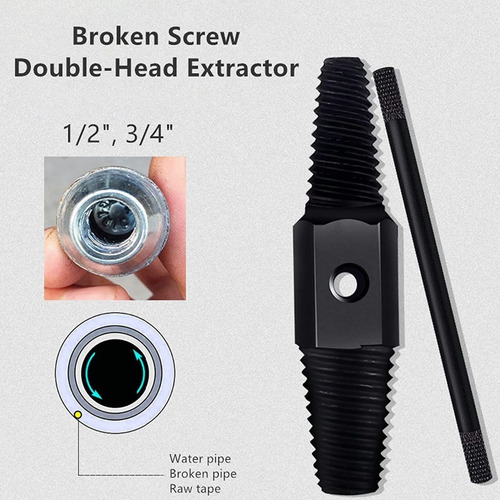 1 Extractor Tornillos 1 Piece 1/2 +3/4 Tube Extractor