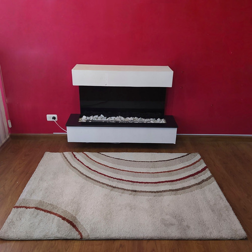 Alfombra Tapete Beige De Sala 120 X 170cms Mitapete