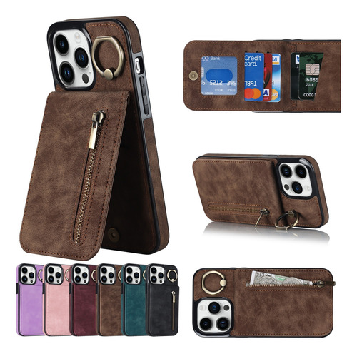 Funda Para iPhone Carcasa Piel Soporte De Carcasa Bolsa