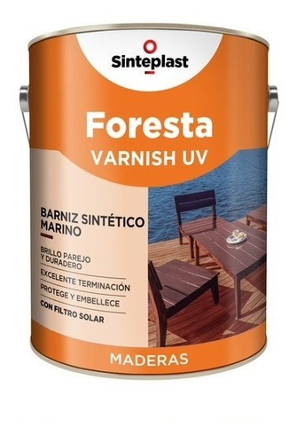 Foresta Varnish Sinteplast Brillante, Satinado Y Mate 1/2 Lt