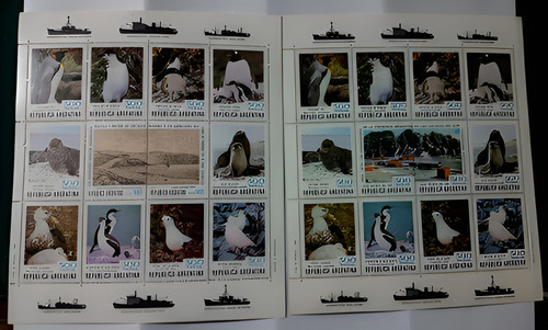 2 Bloques Argentina Antartida 1980 Gj 43-44 12 Valores