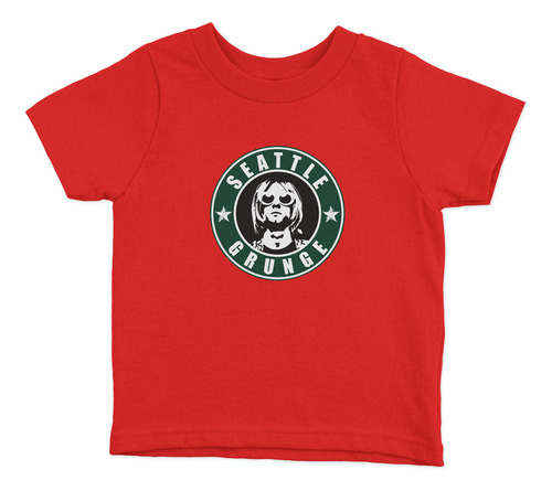 Polera Niños Kurt Cobain Coffee Musica 100% Algodón Wiwi