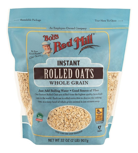 Bob's Red Mill Instant Rolled Oats Whole Grain 907 G