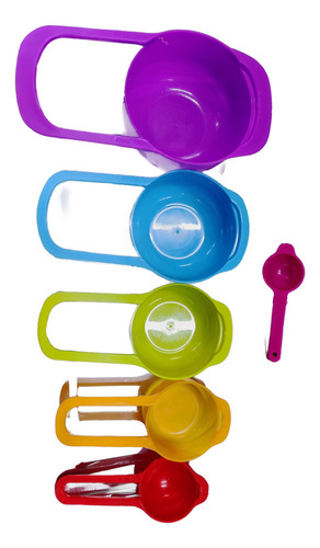 Juego De 2 Tazas Y Cucharas Medidoras Cocina Reposteria