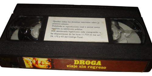 Vhs Droga Viaje Sin Regreso ( Droga Sterco Di Dio, 1989) (Usado)