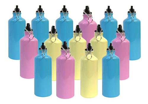 Botella De Aluminio 600ml Tlp Sublimacion 35 Pzs Color