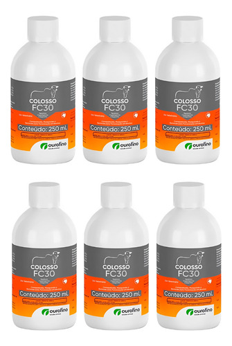 Kit 6 Uni - Colosso Fc30 250ml Pulverização Contra Carrapato