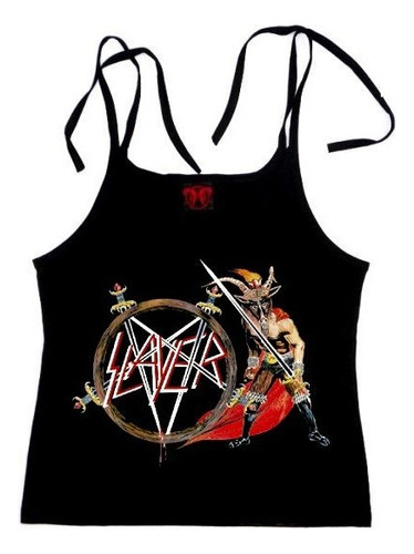 Slayer Show Polo Mujer Tiras Ajustables Small [rockoutlet]