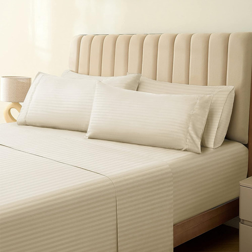 Luxclub 6 Pc King Size Juego De Sábanas Sábanas Profundas 7l