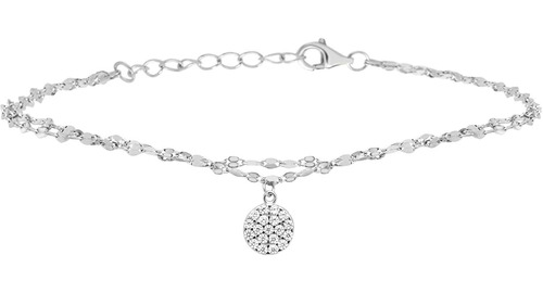 Kensie Tobillera Para Mujer, Pulsera De Tobillo Con Cadena D