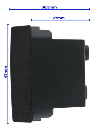 Placa Negra Con Interruptor Y 2 Tomas Carbón Vimar Neve Up