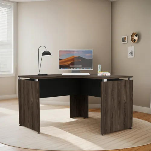 Escritorio Home Office L 120 Rta Coñac Wengue