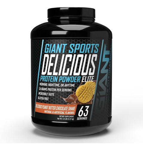 Giant Sports | Delicious Elite Protein Powder |5 Lb 2.27 Kg|