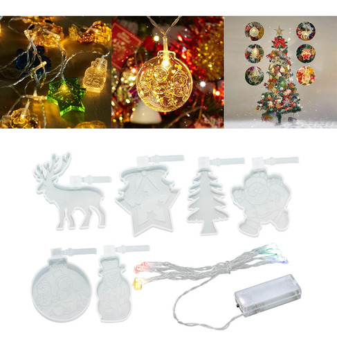 Fundición De Resina Árbol De Navidad Elk Colgante