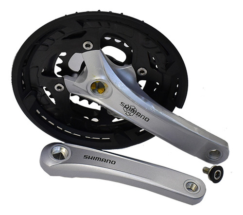 Engranaje Shimano C/pal T3010 9v 165 48x36x26 Cuadrada Plata