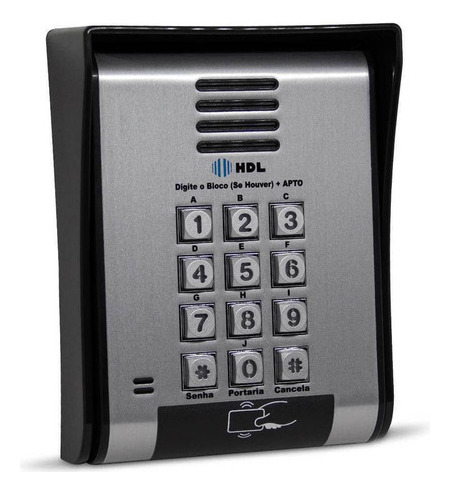 Kit Interfone Coletivo Hdl 32 Pontos Controle De Acesso Rfid
