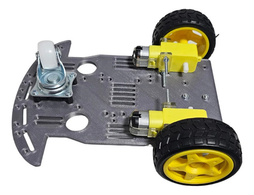 Kit Chassis Robô 2wd Roda Boba Motor Tt Robótica For Arduino