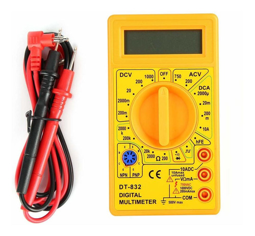 Multimetro Portatil Digital Circuito Multifuncion Lcd