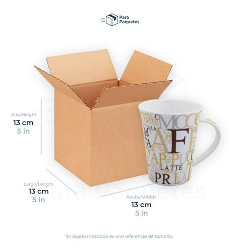 25 Cajas De Cartón Para Envíos Kraft 13 X 13 X 13 Cm, 2