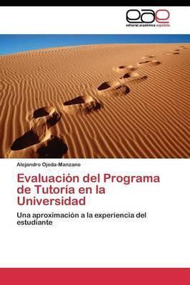 Libro Evaluacion Del Programa De Tutoria En La Universida...