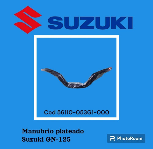 Manubrio Plateado Suzuki Gn-125 