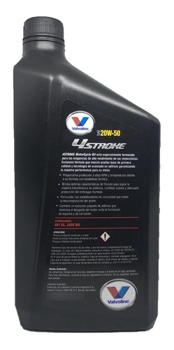 Aceite Moto Valvoline 4t 20w50 Mineral 4 Tech Avant Motos