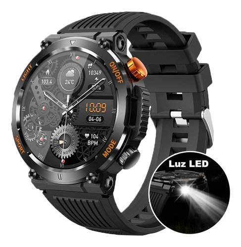 Reloj Inteligente Militar Para Hombre Con Luz Led