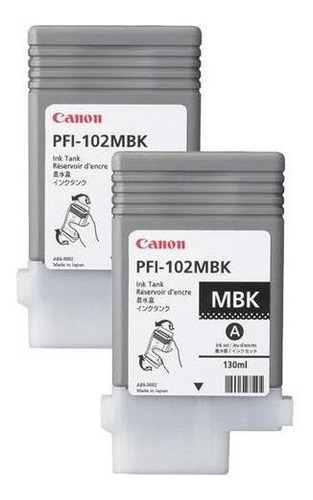 Canon Pfi102 Negro Paquete De 2